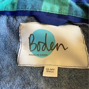 Boden Boys 13-14Y flannel button down